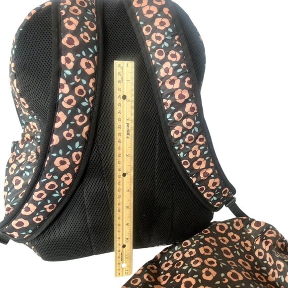 Hadaki Eco-Friendly Vegan Tennis Backpack With Ditty Bag Pink Floral Print - Picture 5 of 9